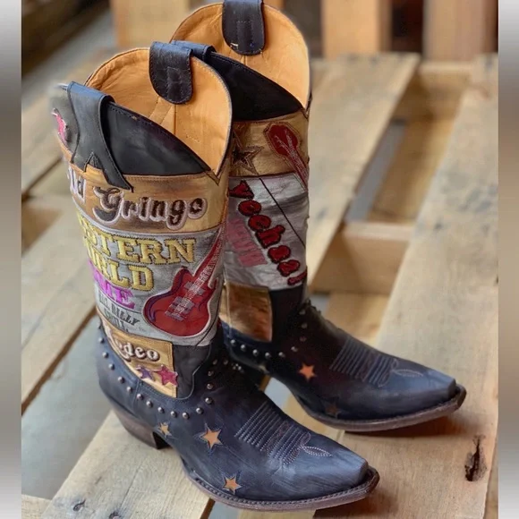 Old Gringo NWT Paradise western cowgirl blue boots (8) - Picture 3 of 4